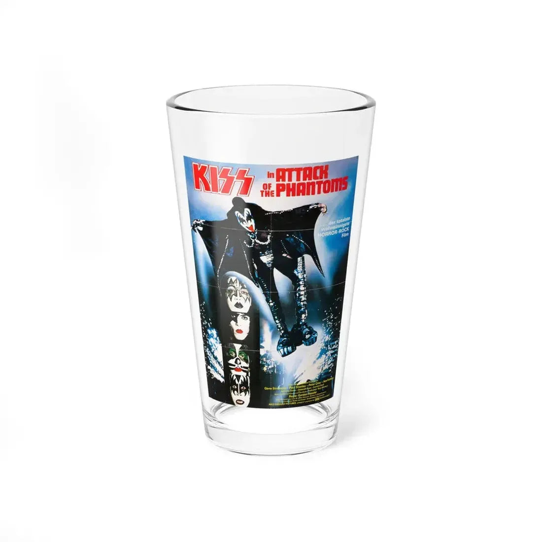 KISS MEETS THE PHANTOM OF THE PARK (GERMAN) 1978 Movie Poster - Pint Glass 16oz 16oz - Go Mug Yourself