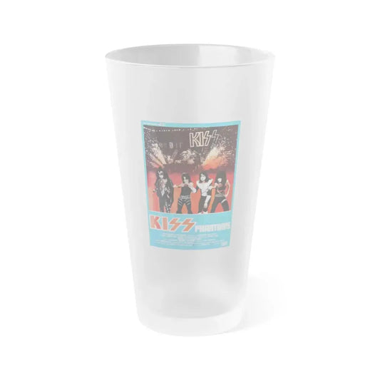 KISS MEETS THE PHANTOM OF THE PARK (ITALIAN) 1978 Movie Poster - Frosted Pint Glass 16oz 16oz Frosted - Go Mug Yourself