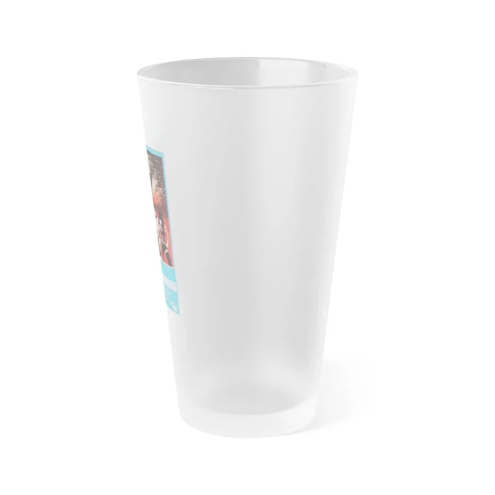 KISS MEETS THE PHANTOM OF THE PARK (ITALIAN) 1978 Movie Poster - Frosted Pint Glass 16oz-Go Mug Yourself