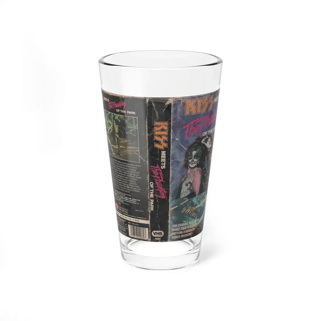 KISS MEETS THE PHANTOM OF THE PARK (VHS COVER) Pint Glass 16oz 16oz - Go Mug Yourself