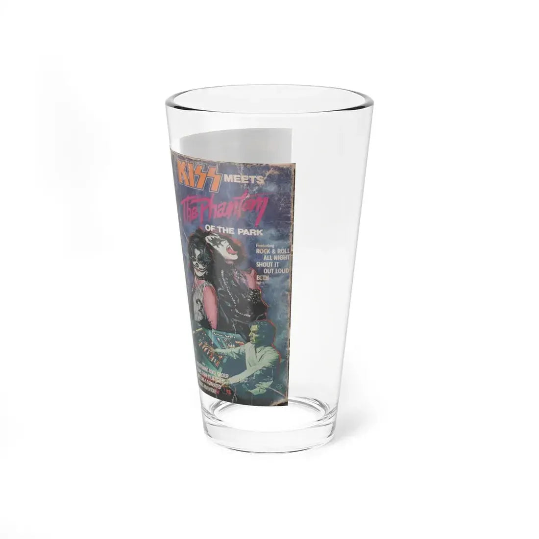 KISS MEETS THE PHANTOM OF THE PARK (VHS COVER) Pint Glass 16oz - Go Mug Yourself