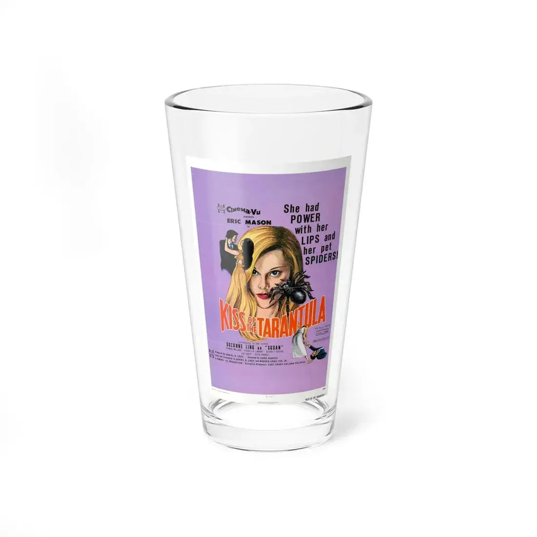 KISS OF THE TARANTULA 1975 Movie Poster - Pint Glass 16oz 16oz - Go Mug Yourself