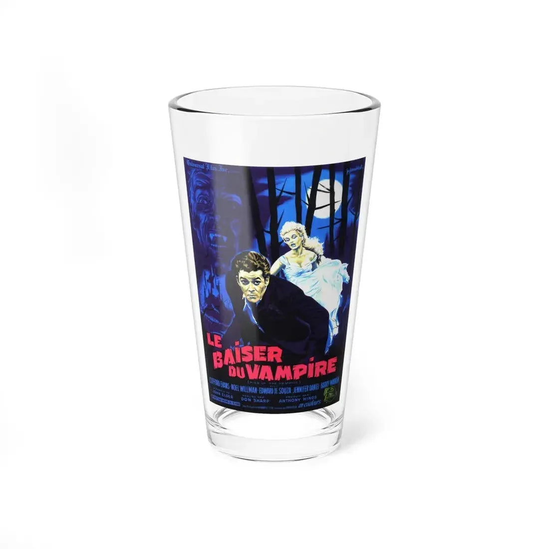 KISS OF THE VAMPIRE 1963 Movie Poster - Pint Glass 16oz 16oz - Go Mug Yourself