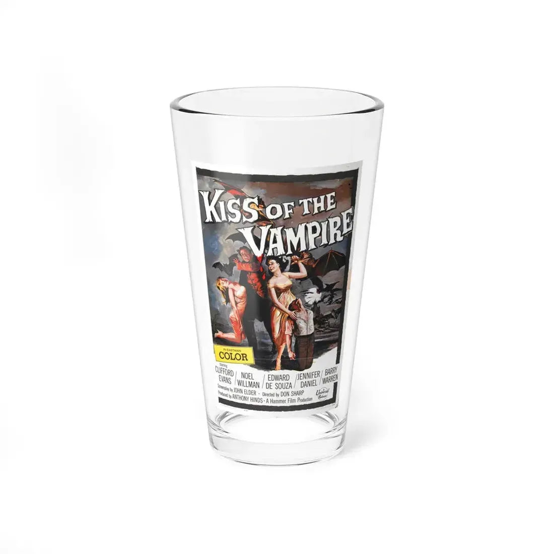 KISS OF THE VAMPIRE (2) 1963 Movie Poster - Pint Glass 16oz 16oz - Go Mug Yourself