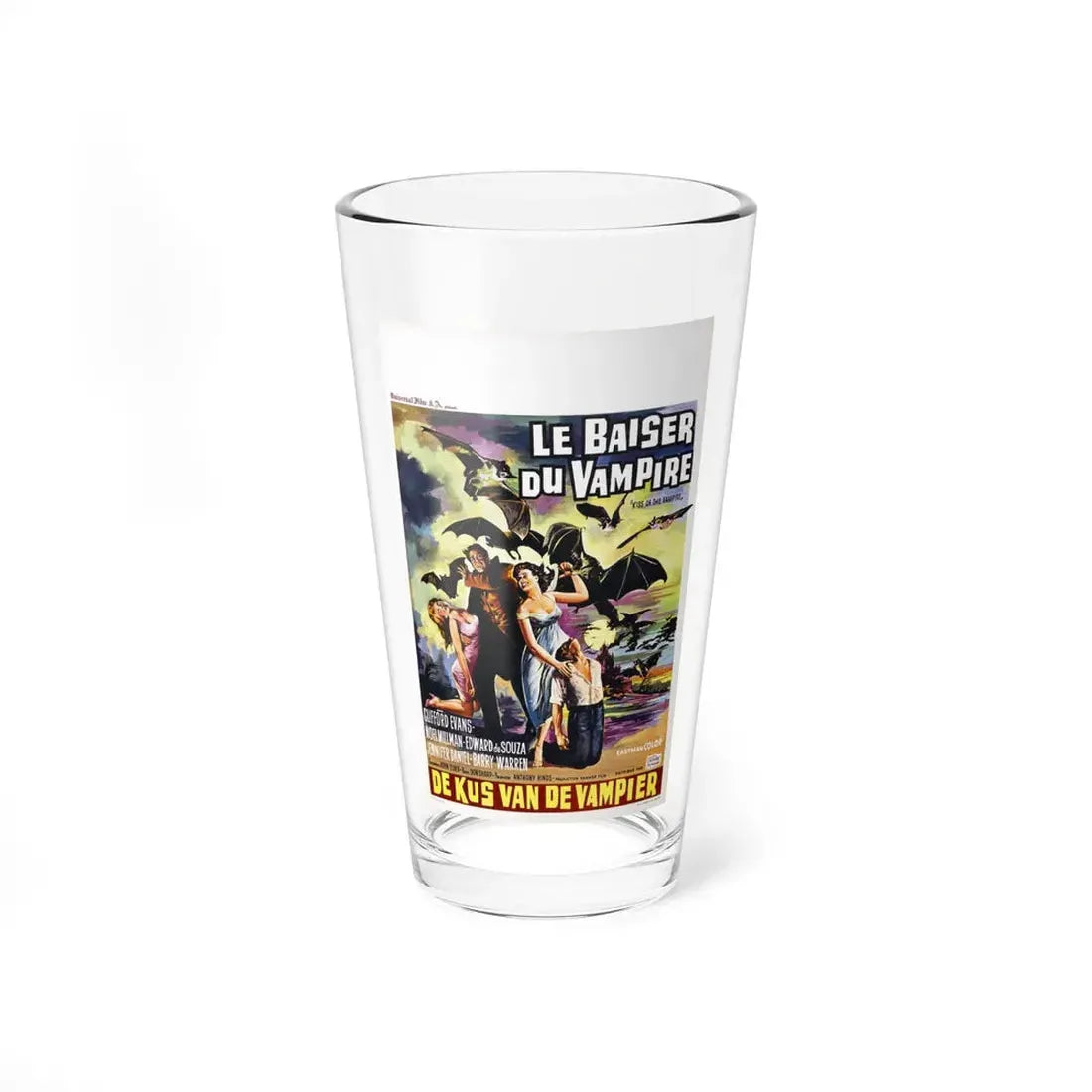 KISS OF THE VAMPIRE (BELGIAN) 1963 Movie Poster - Pint Glass 16oz 16oz - Go Mug Yourself