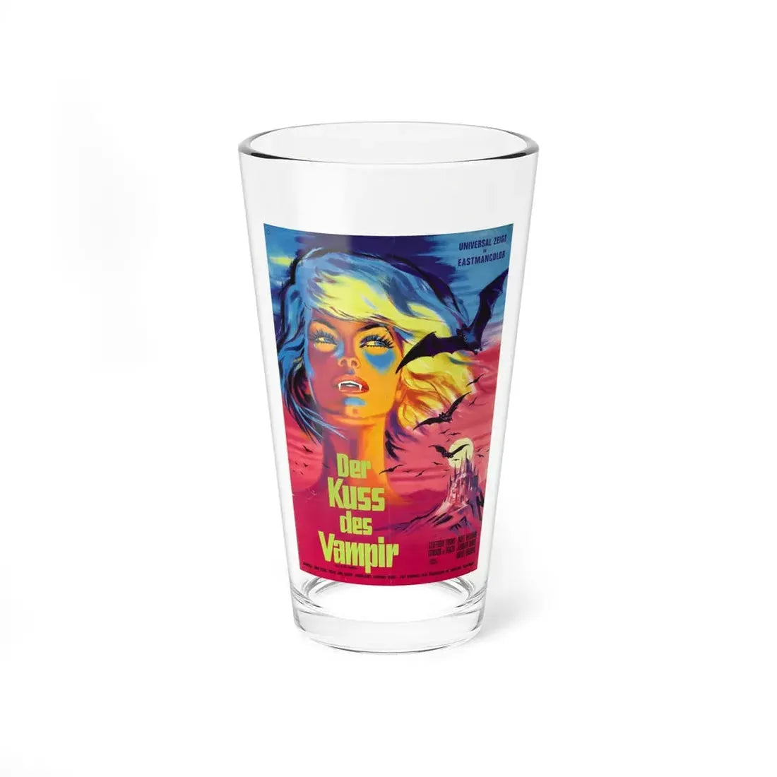 KISS OF THE VAMPIRE (GERMAN) 1963 Movie Poster - Pint Glass 16oz 16oz - Go Mug Yourself