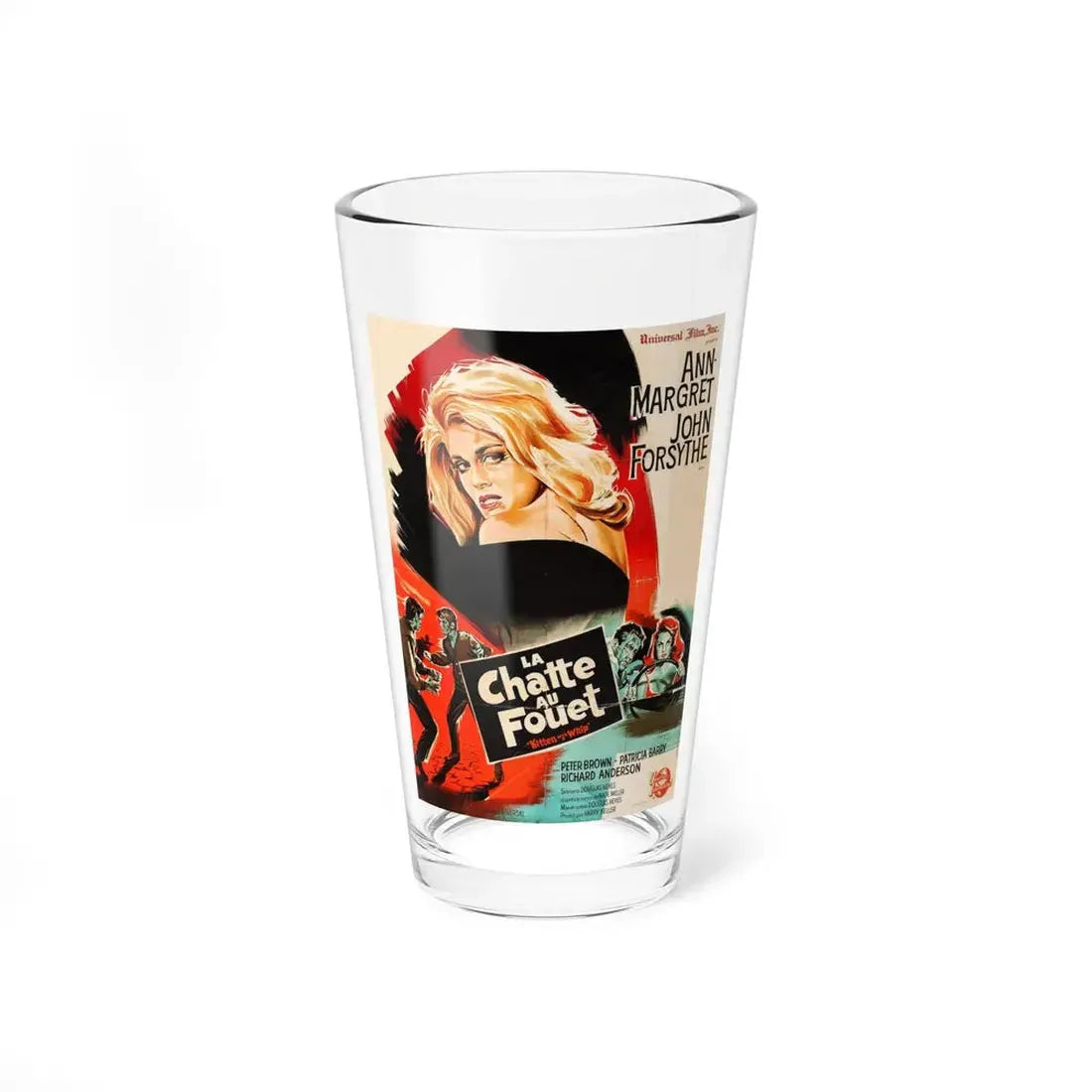 KITTEN WITH A WHIP (FRENCH) 1964 Movie Poster - Pint Glass 16oz 16oz - Go Mug Yourself
