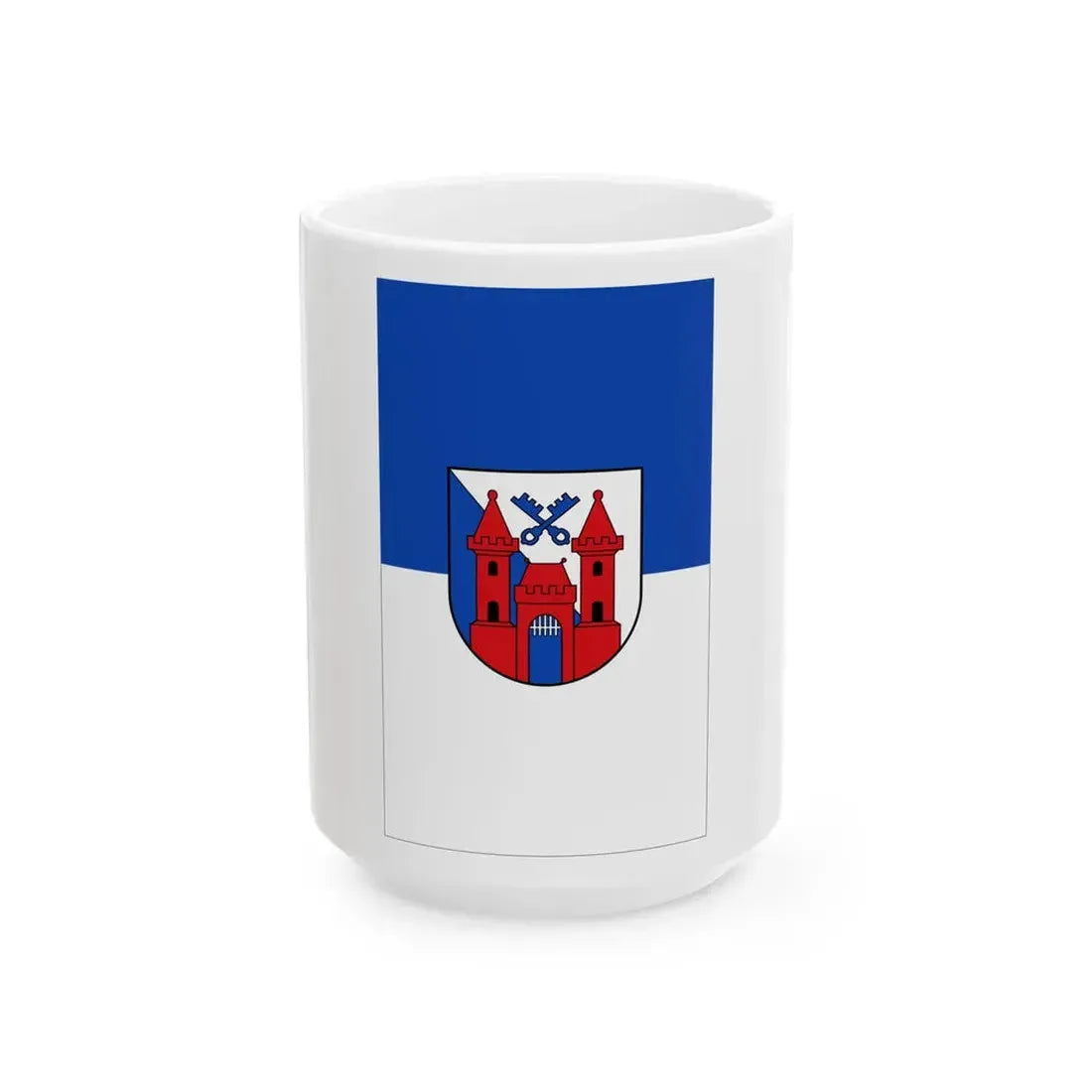 Knatterflagge Ladenburg (Germany) White Coffee Mug 15oz - Go Mug Yourself