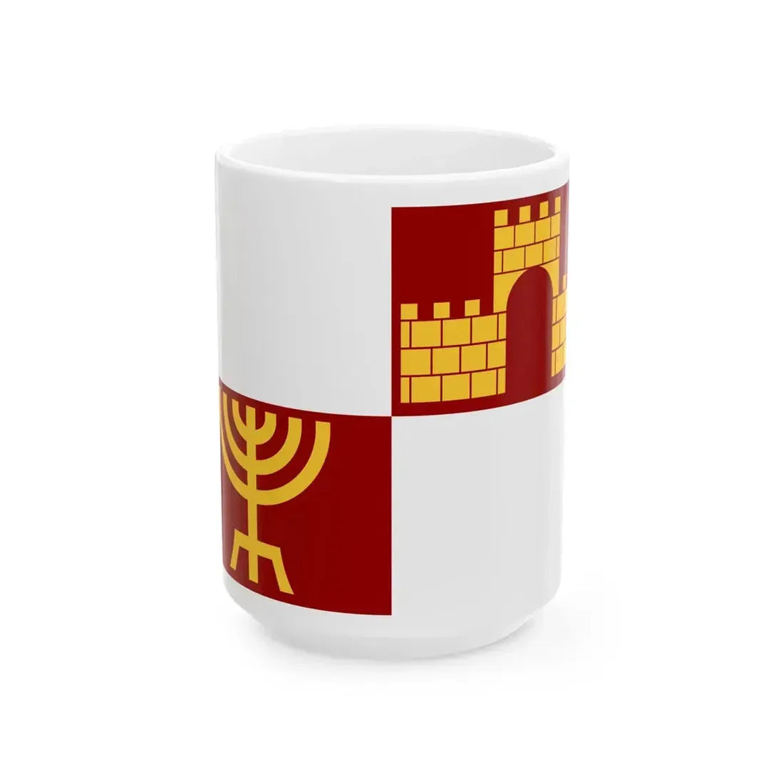 Knesset Guard Old Flag 1958-2007 (Israel) White Coffee Mug 15oz - Go Mug Yourself