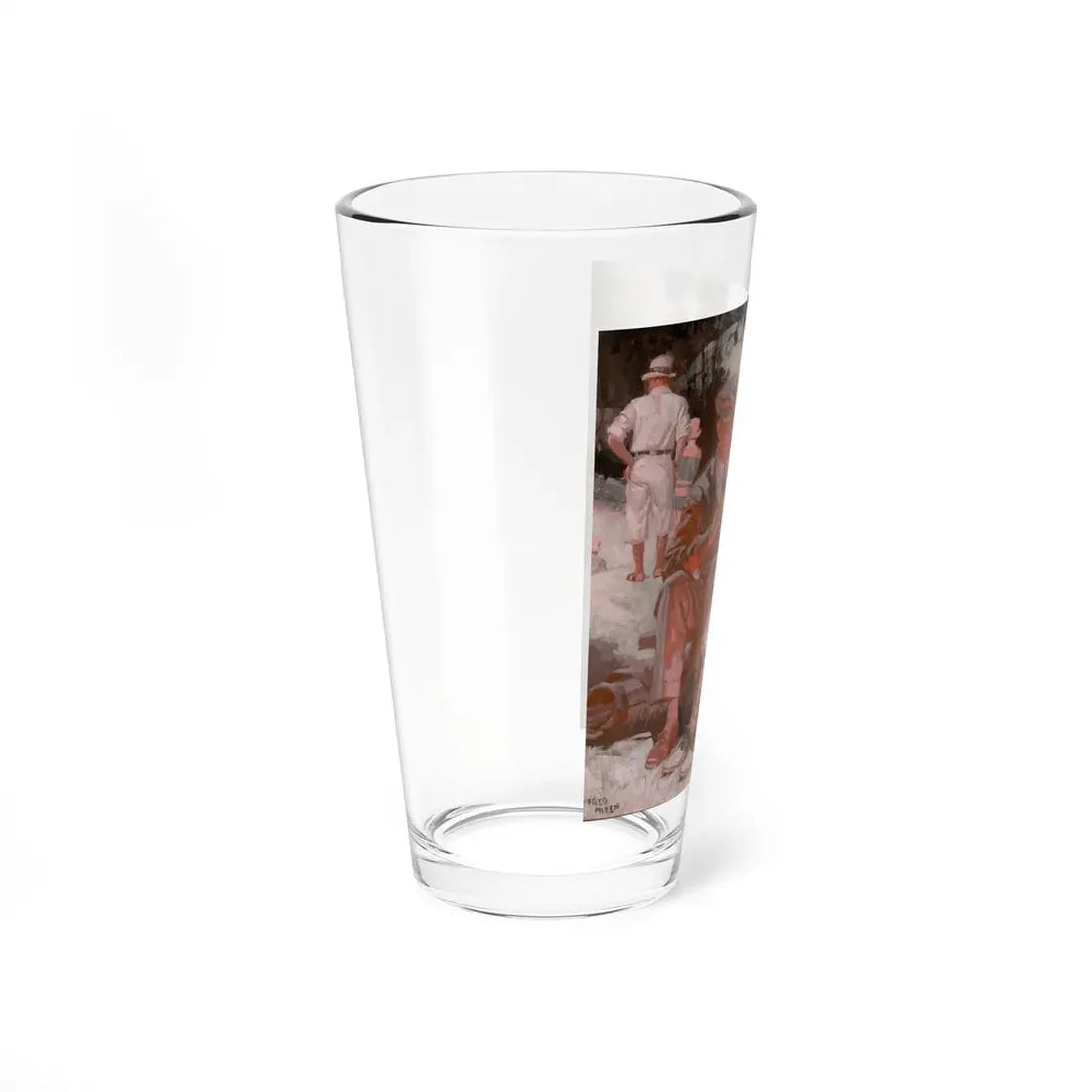 Knickerbocker Knitting Mills sock advertisement, circa 1930s - Pint Glass 16oz - Go Mug Yourself