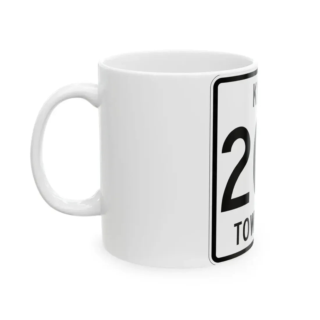 Knox Township Route 204 Holmes County Ohio (Ohio) (Road Sign) White Coffee Mug - Go Mug Yourself