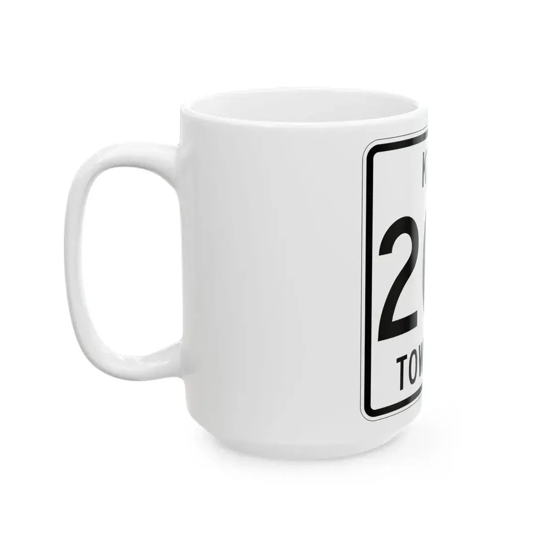 Knox Township Route 204 Holmes County Ohio (Ohio) (Road Sign) White Coffee Mug - Go Mug Yourself