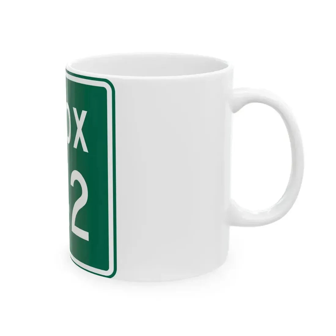 Knox Township Route 242 Jefferson County Ohio (Ohio) (Road Sign) White Coffee Mug - Go Mug Yourself
