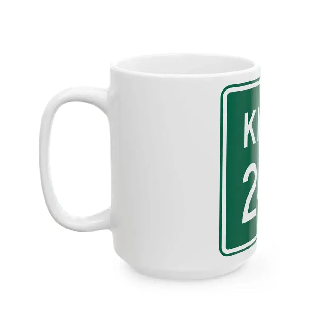 Knox Township Route 242 Jefferson County Ohio (Ohio) (Road Sign) White Coffee Mug - Go Mug Yourself