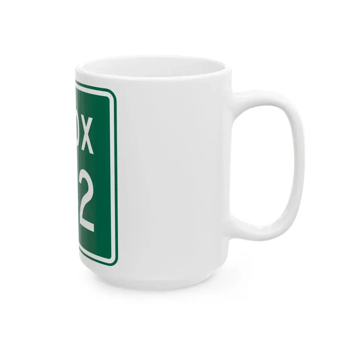 Knox Township Route 242 Jefferson County Ohio (Ohio) (Road Sign) White Coffee Mug - Go Mug Yourself