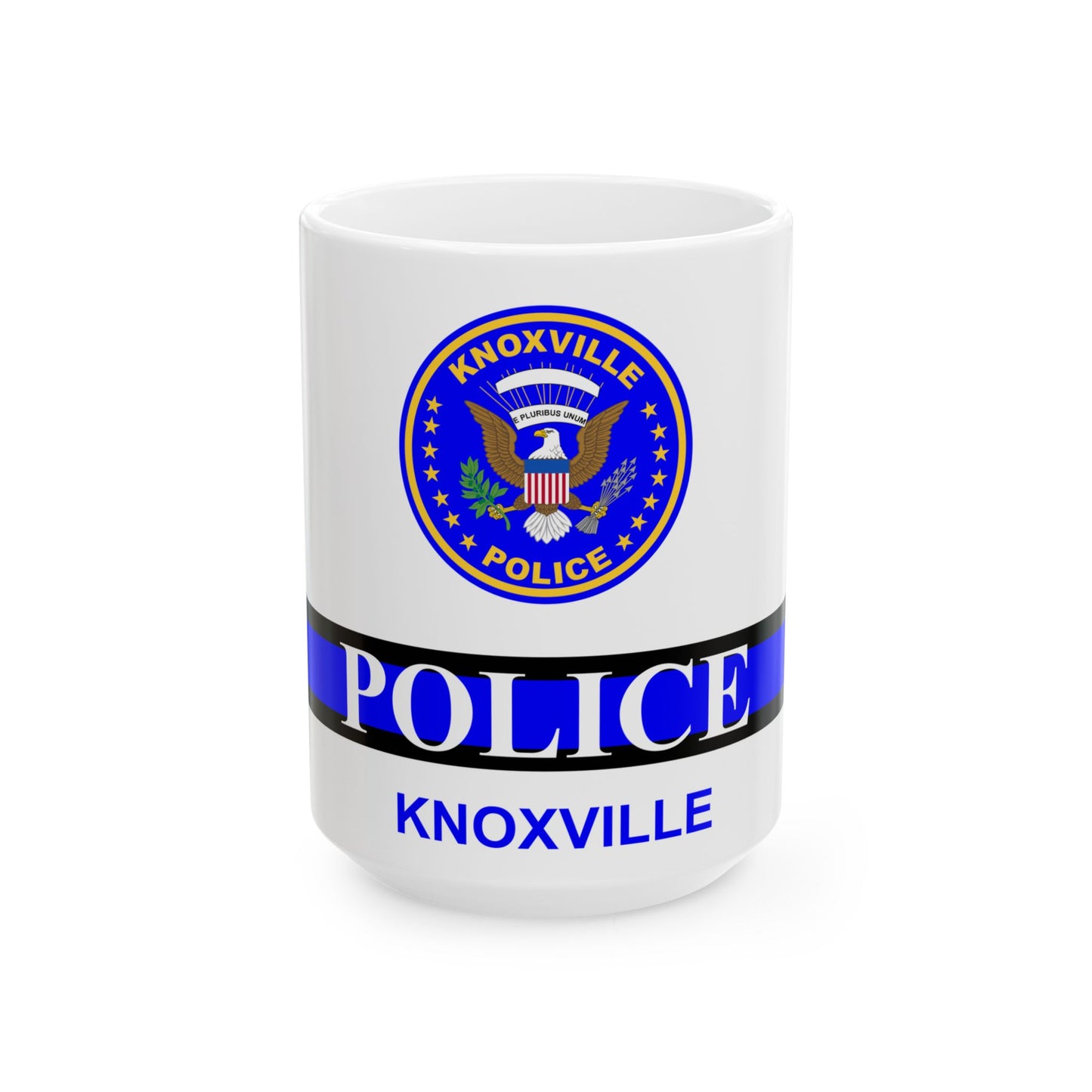 Knoxville Police Department flag (United States) White Coffee Mug-15oz-Go Mug Yourself
