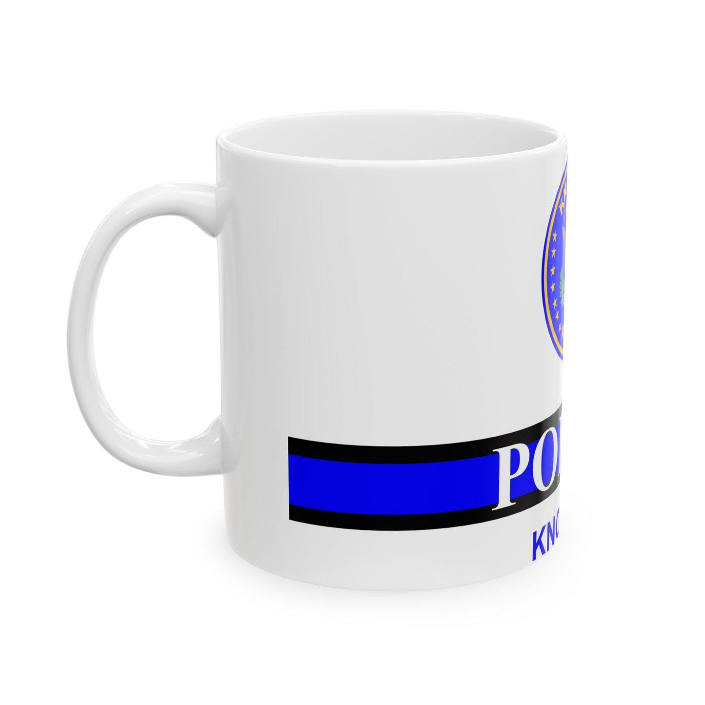 Knoxville Police Department flag (United States) White Coffee Mug-Go Mug Yourself