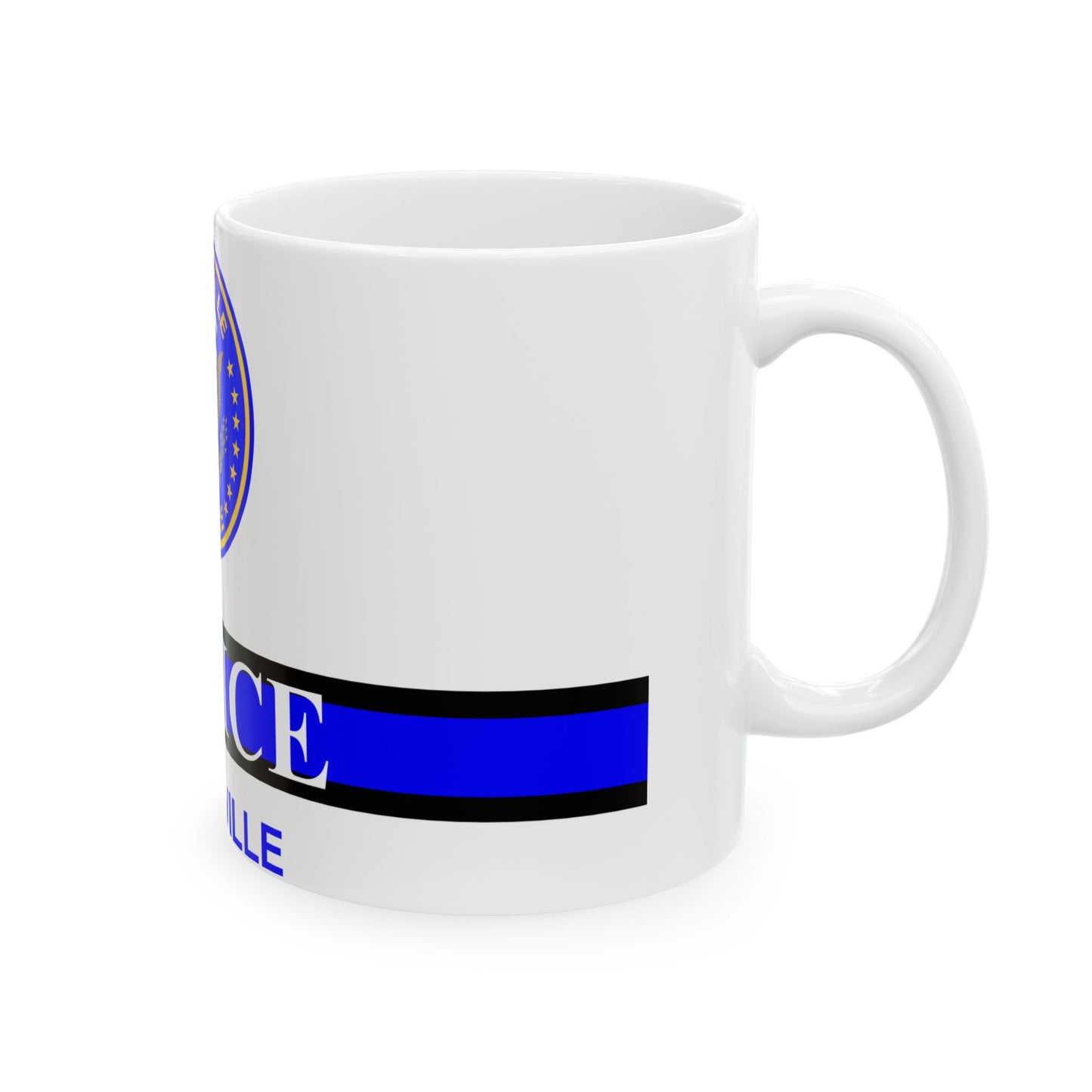 Knoxville Police Department flag (United States) White Coffee Mug-Go Mug Yourself