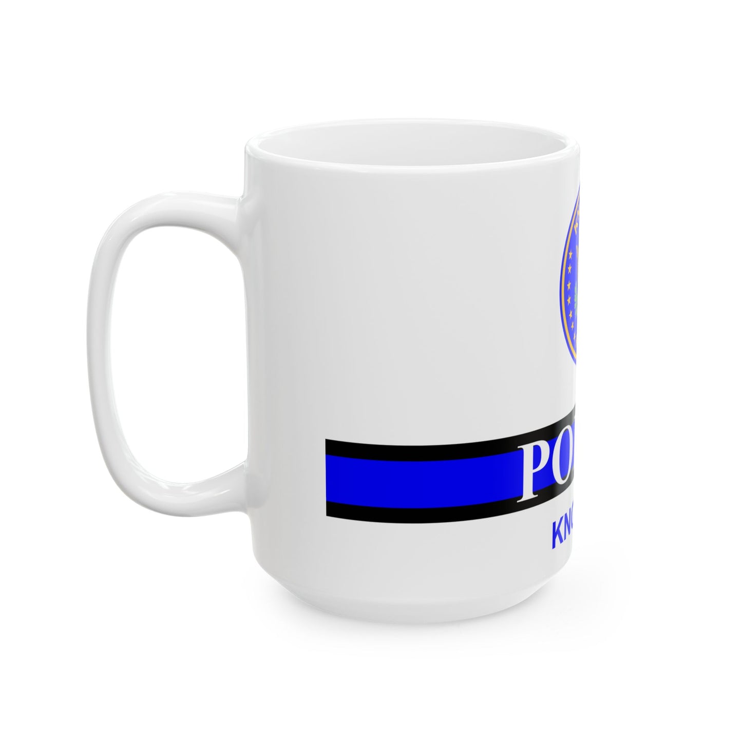 Knoxville Police Department flag (United States) White Coffee Mug-Go Mug Yourself