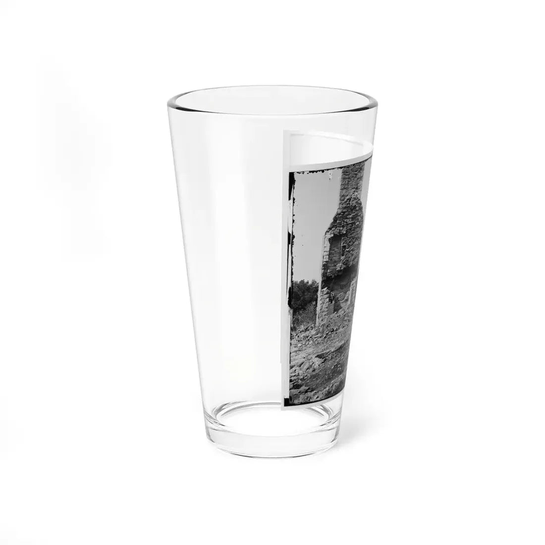 Knoxville, Tenn., Vicinity. Military Bridge At Strawberry Plains And A Fort In The Distance, Seen From North Bank Of The Holston (U.S. Civil War) Pint Glass 16oz - Go Mug Yourself