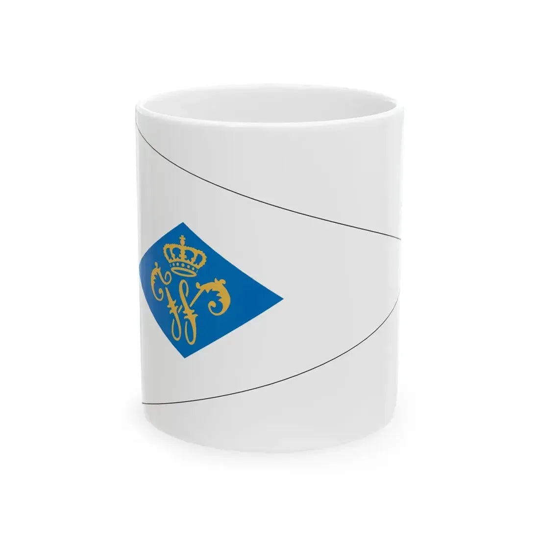 KNZRV burgee (Netherlands) White Coffee Mug 11oz - Go Mug Yourself