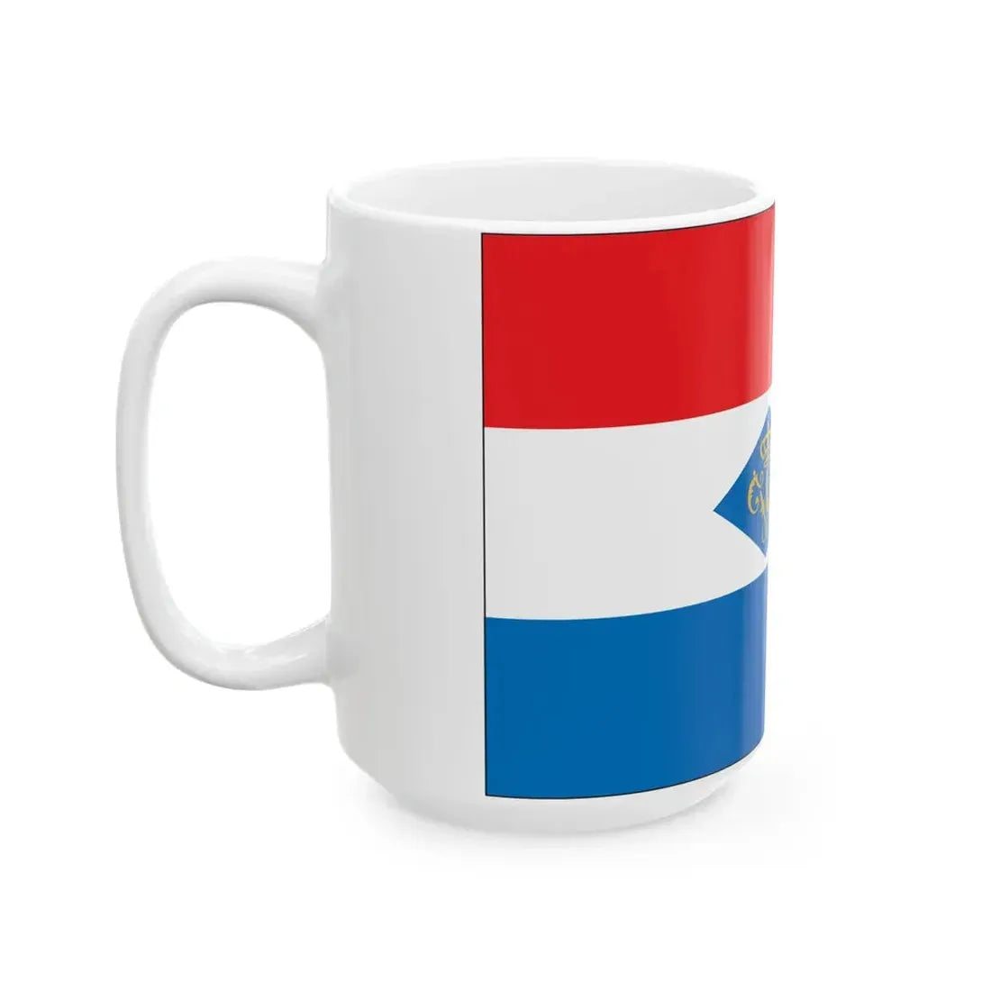 KNZRV ensign (Netherlands) White Coffee Mug - Go Mug Yourself