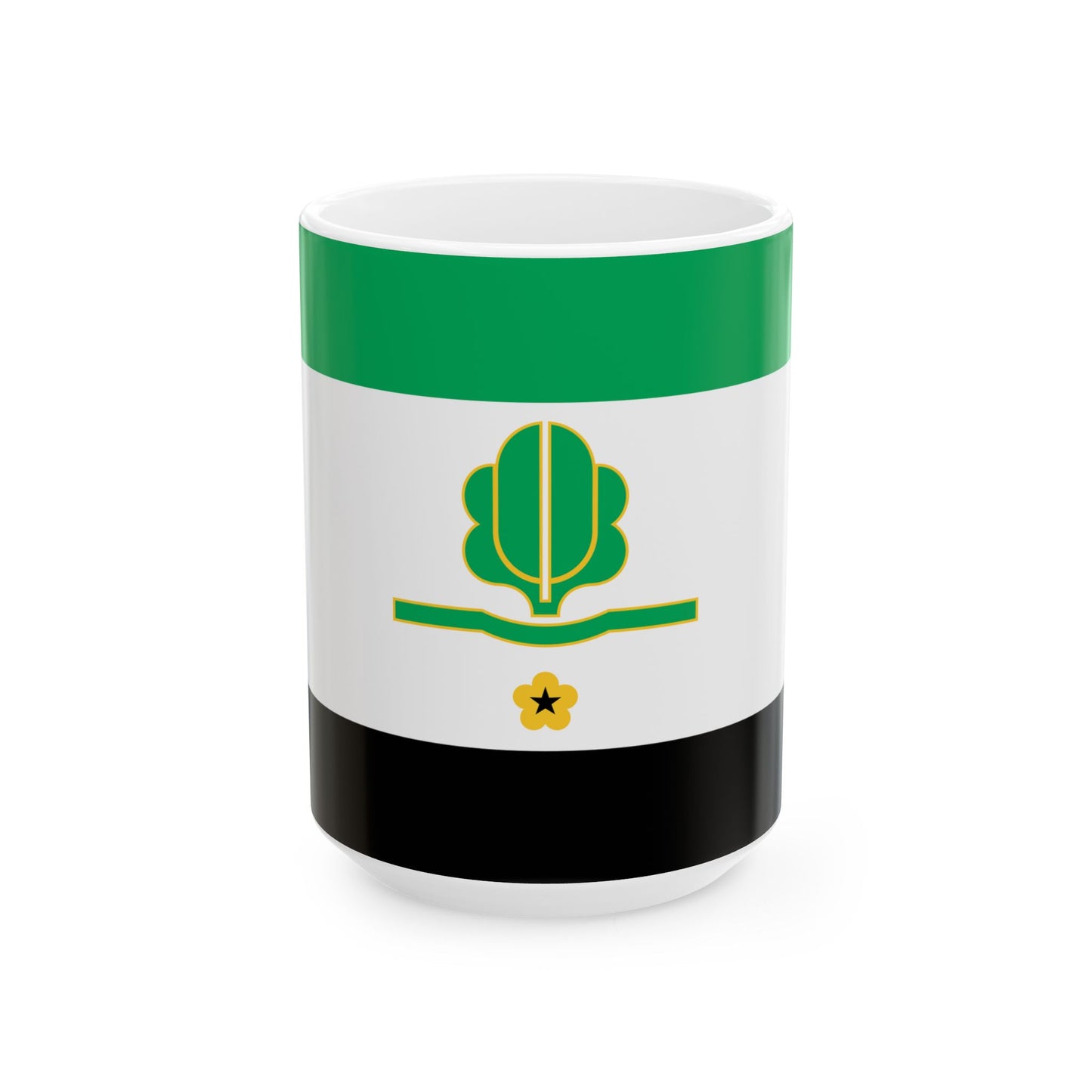Kohila valla lipp (Estonia) White Coffee Mug-15oz-Go Mug Yourself