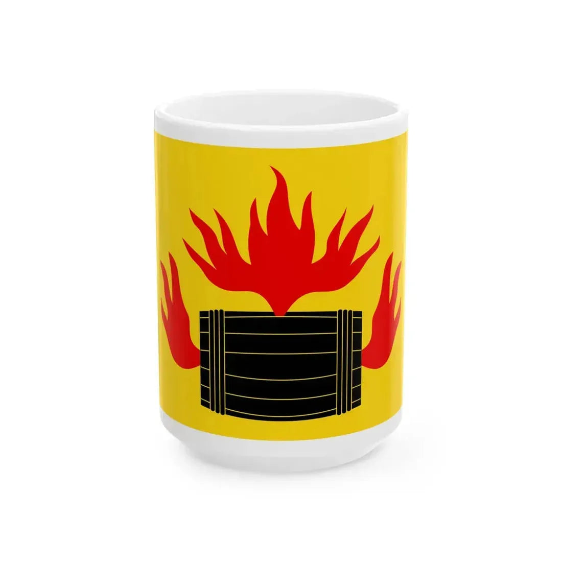 Kokkola.flag (Finland) White Coffee Mug 15oz - Go Mug Yourself