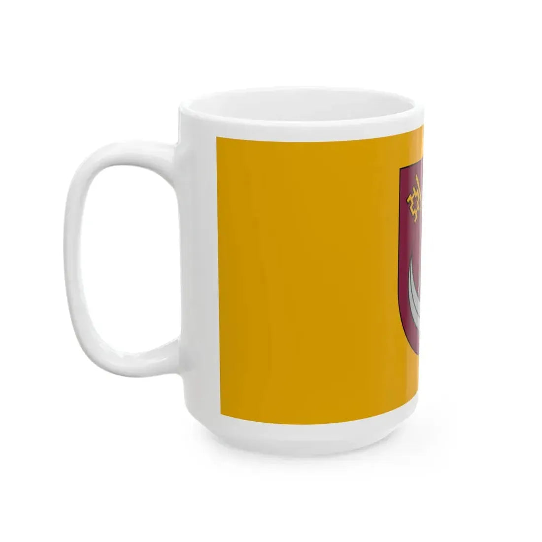 Kokneses novada karogs (Latvia) White Coffee Mug - Go Mug Yourself