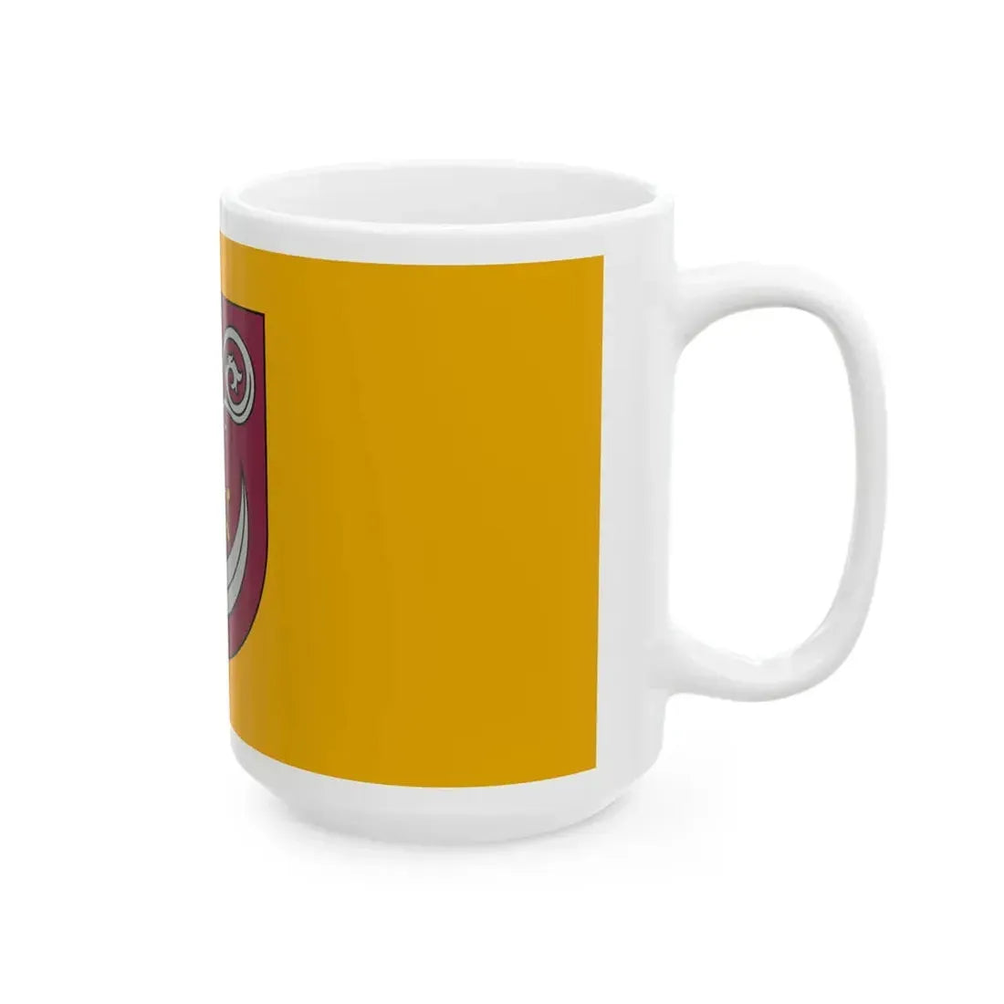Kokneses novada karogs (Latvia) White Coffee Mug - Go Mug Yourself