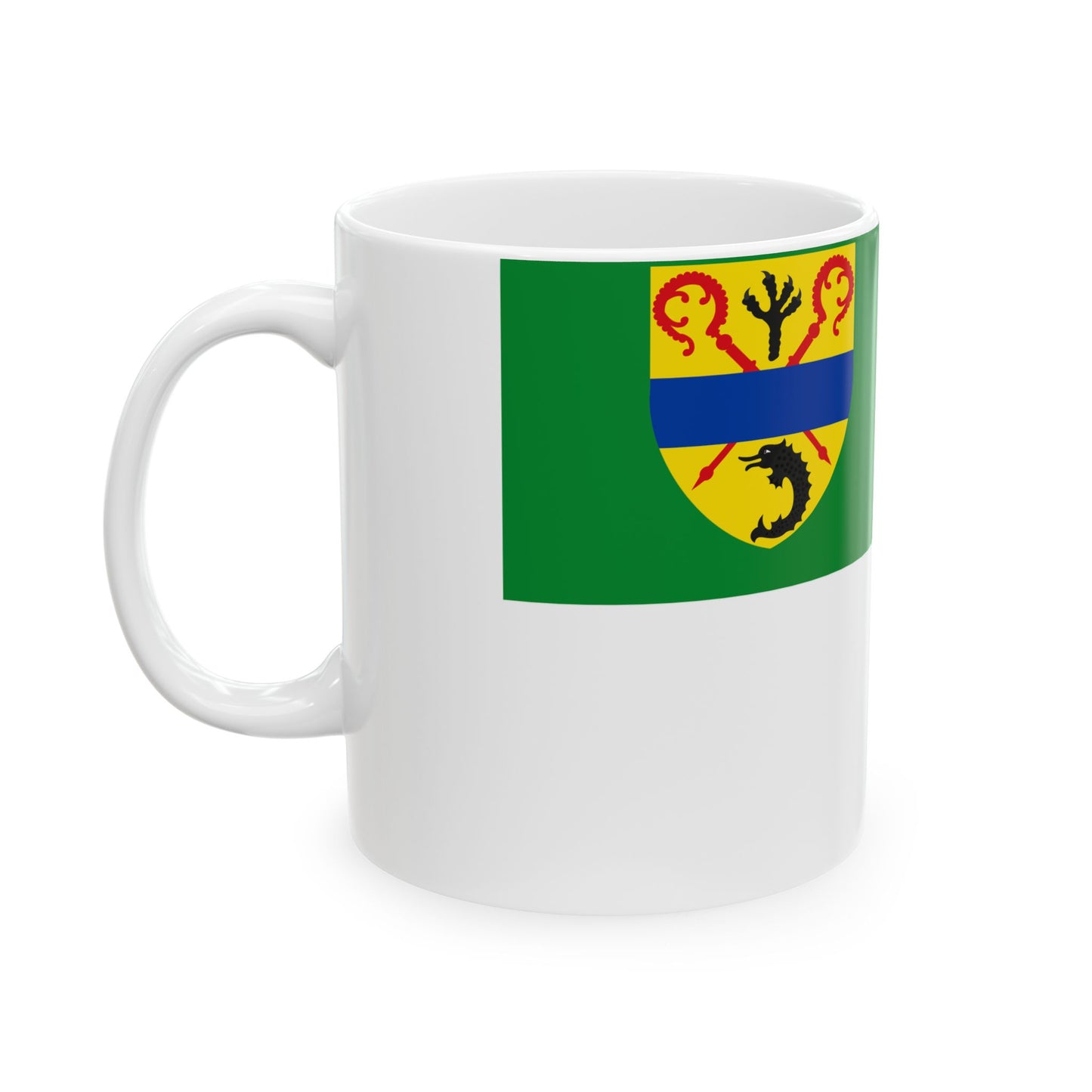 Koksijde vlag (Belgium) White Coffee Mug-Go Mug Yourself