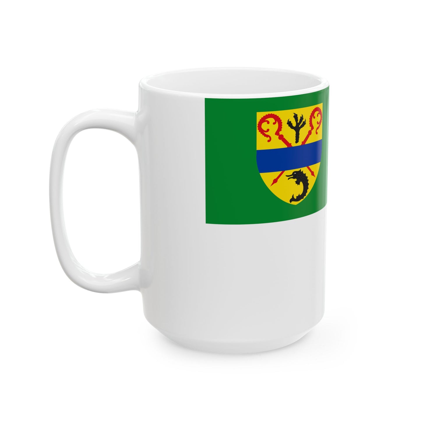 Koksijde vlag (Belgium) White Coffee Mug-Go Mug Yourself