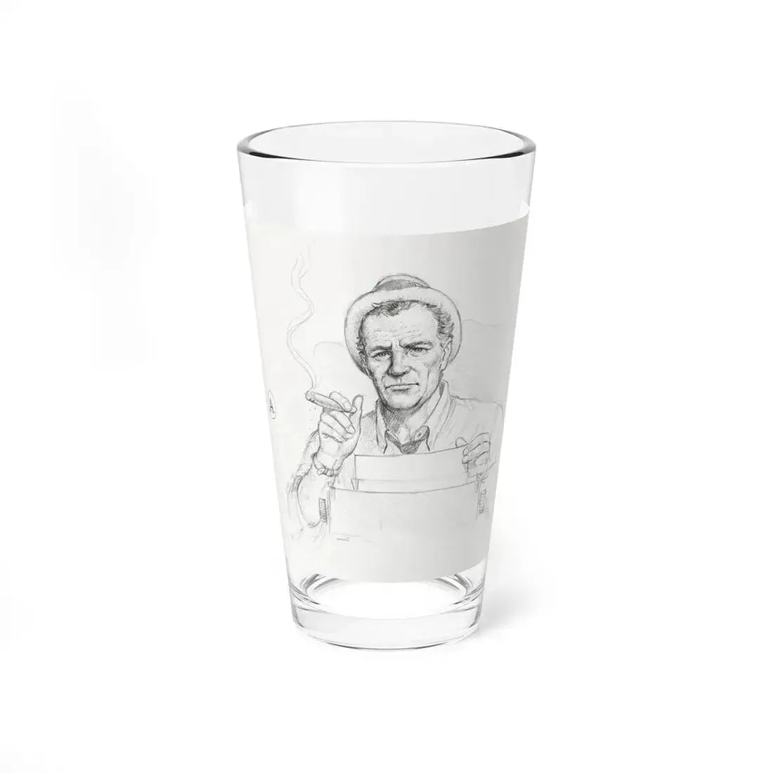 Kolchak, The Night Stalker Illustration (1994) - Pint Glass 16oz 16oz - Go Mug Yourself