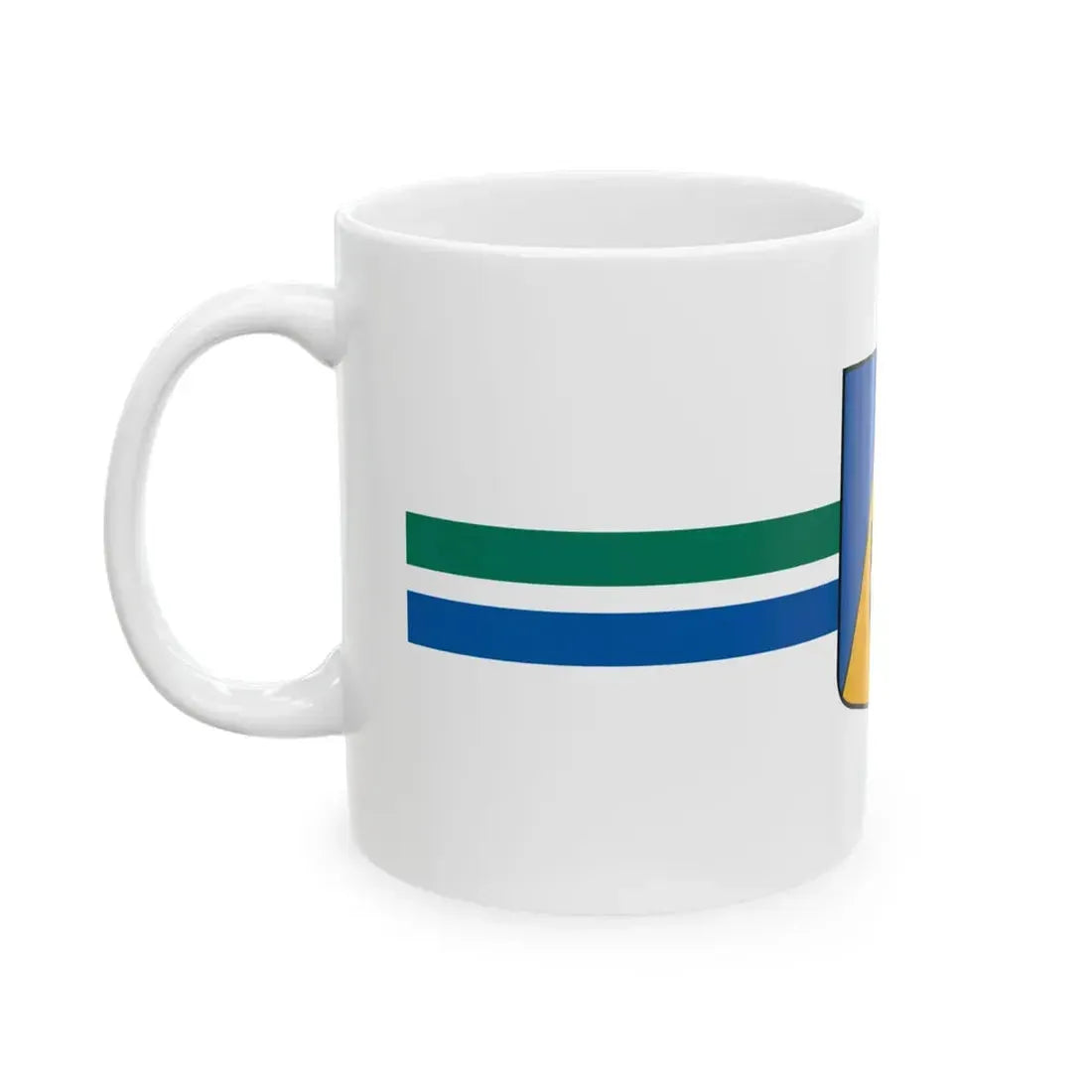 Kolkas pagasta karogs (Latvia) White Coffee Mug - Go Mug Yourself