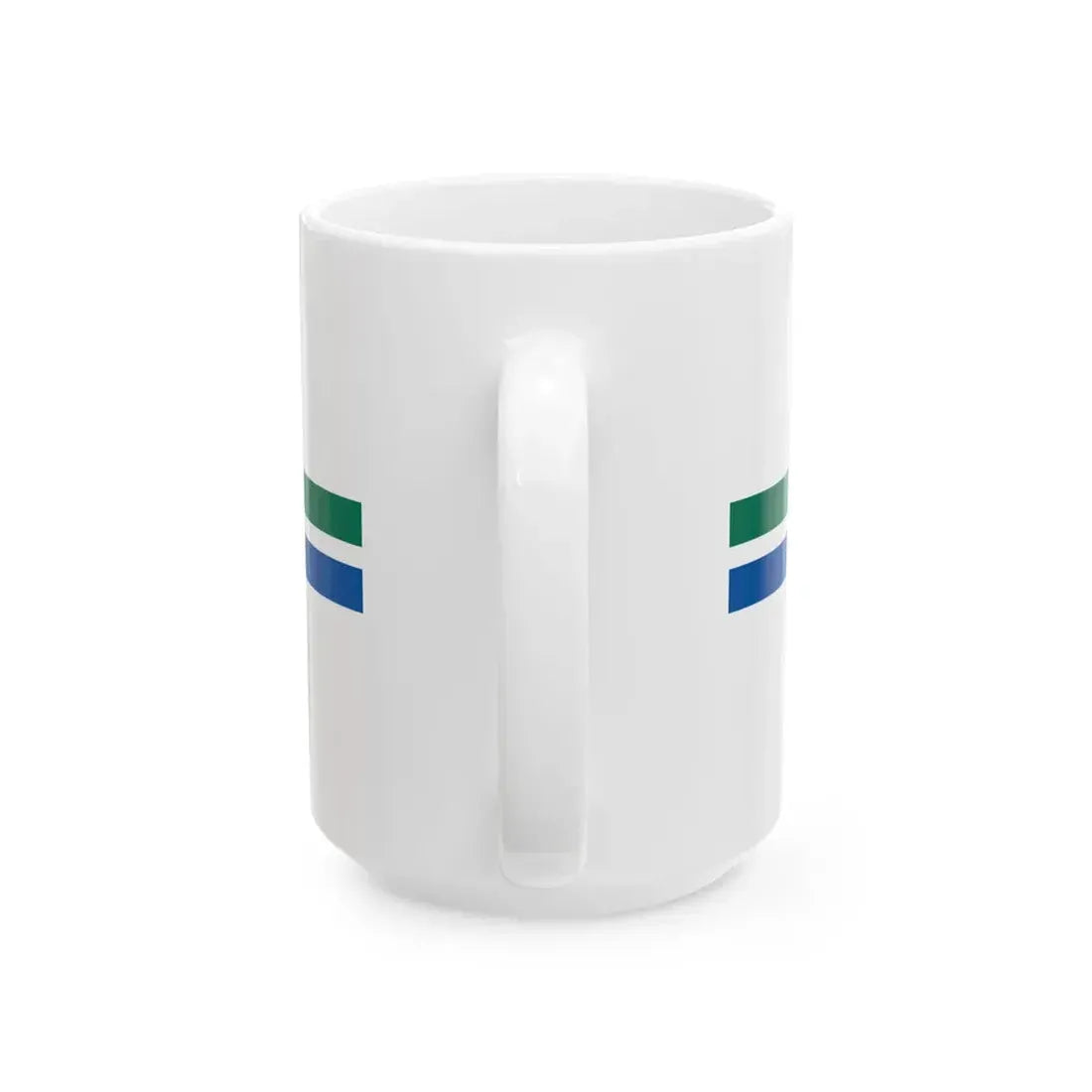 Kolkas pagasta karogs (Latvia) White Coffee Mug - Go Mug Yourself