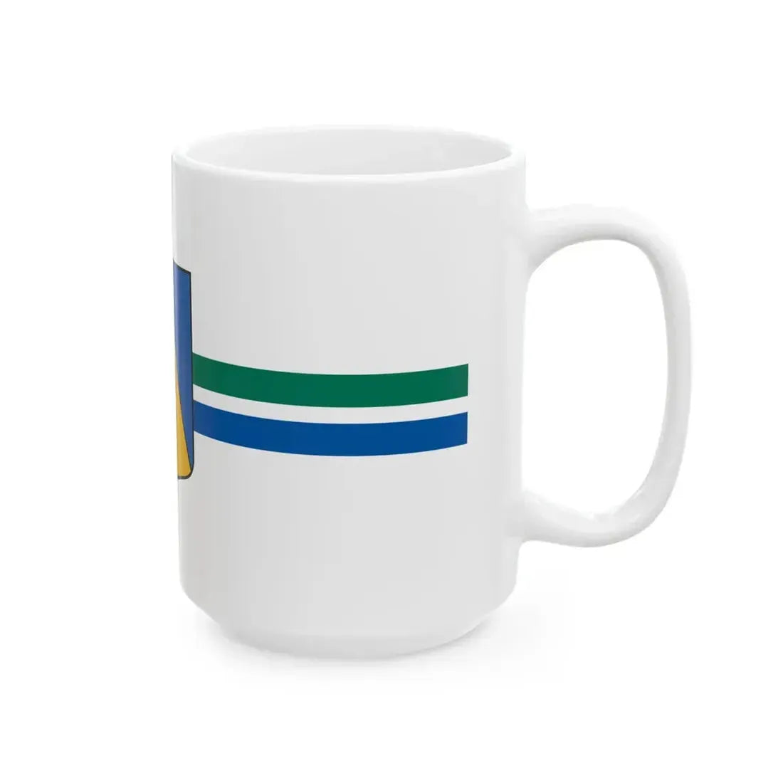 Kolkas pagasta karogs (Latvia) White Coffee Mug - Go Mug Yourself