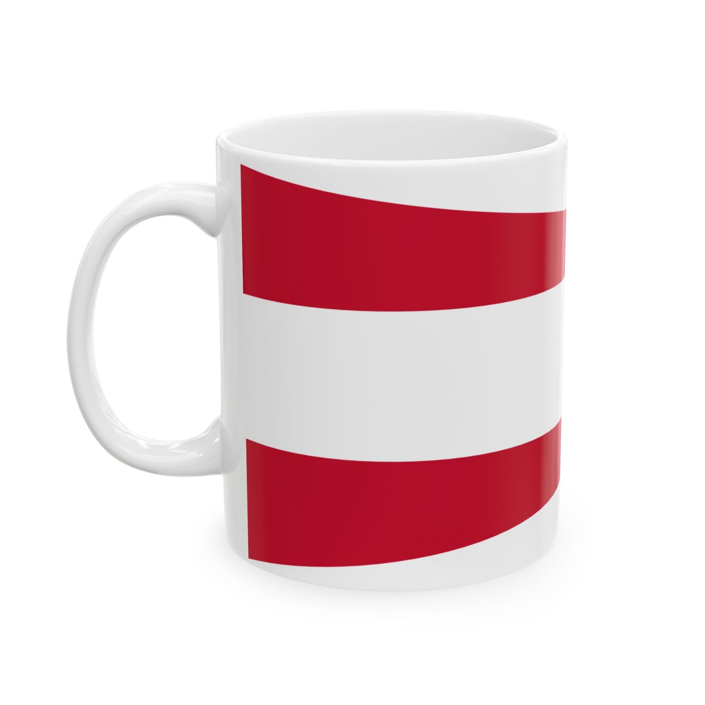 Kommandantenwimpel Austria (Austria) White Coffee Mug-Go Mug Yourself