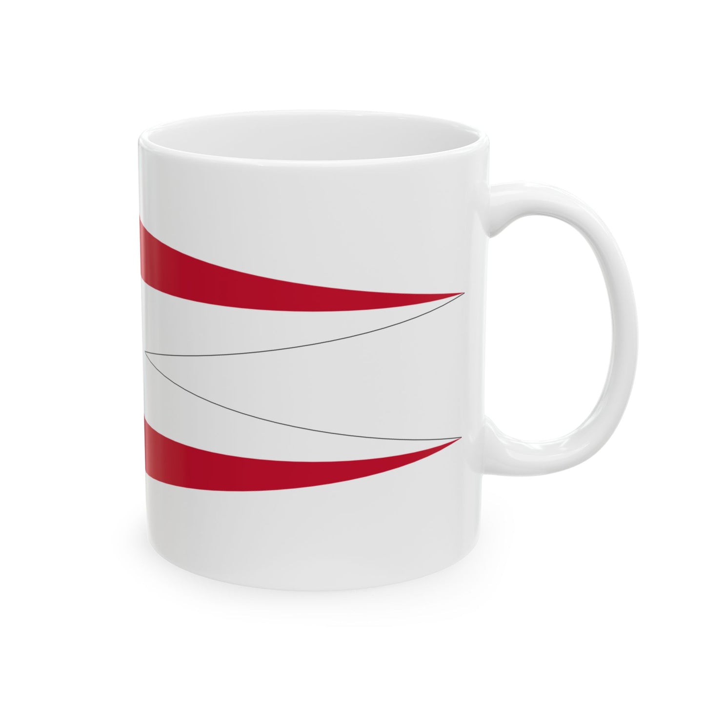 Kommandantenwimpel Austria (Austria) White Coffee Mug-Go Mug Yourself