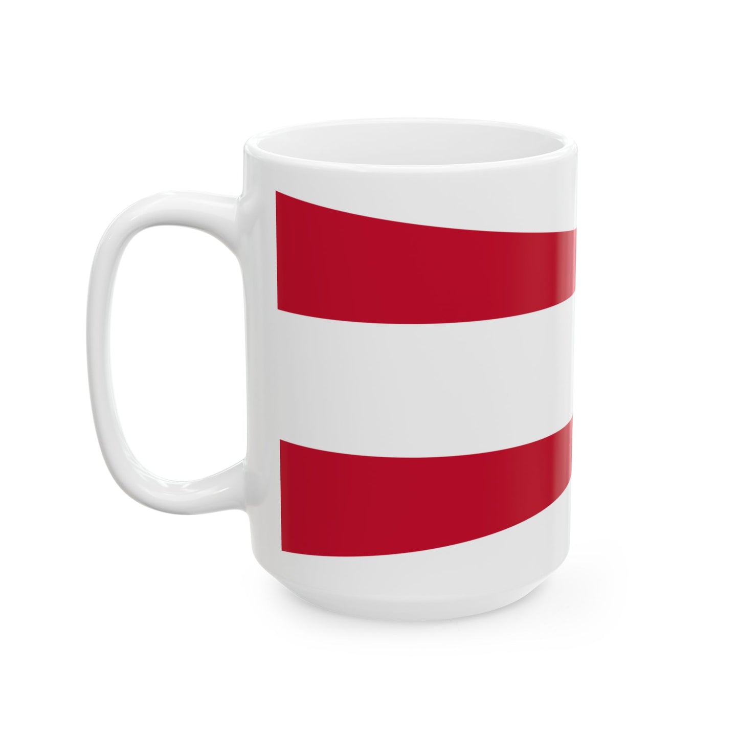 Kommandantenwimpel Austria (Austria) White Coffee Mug-Go Mug Yourself