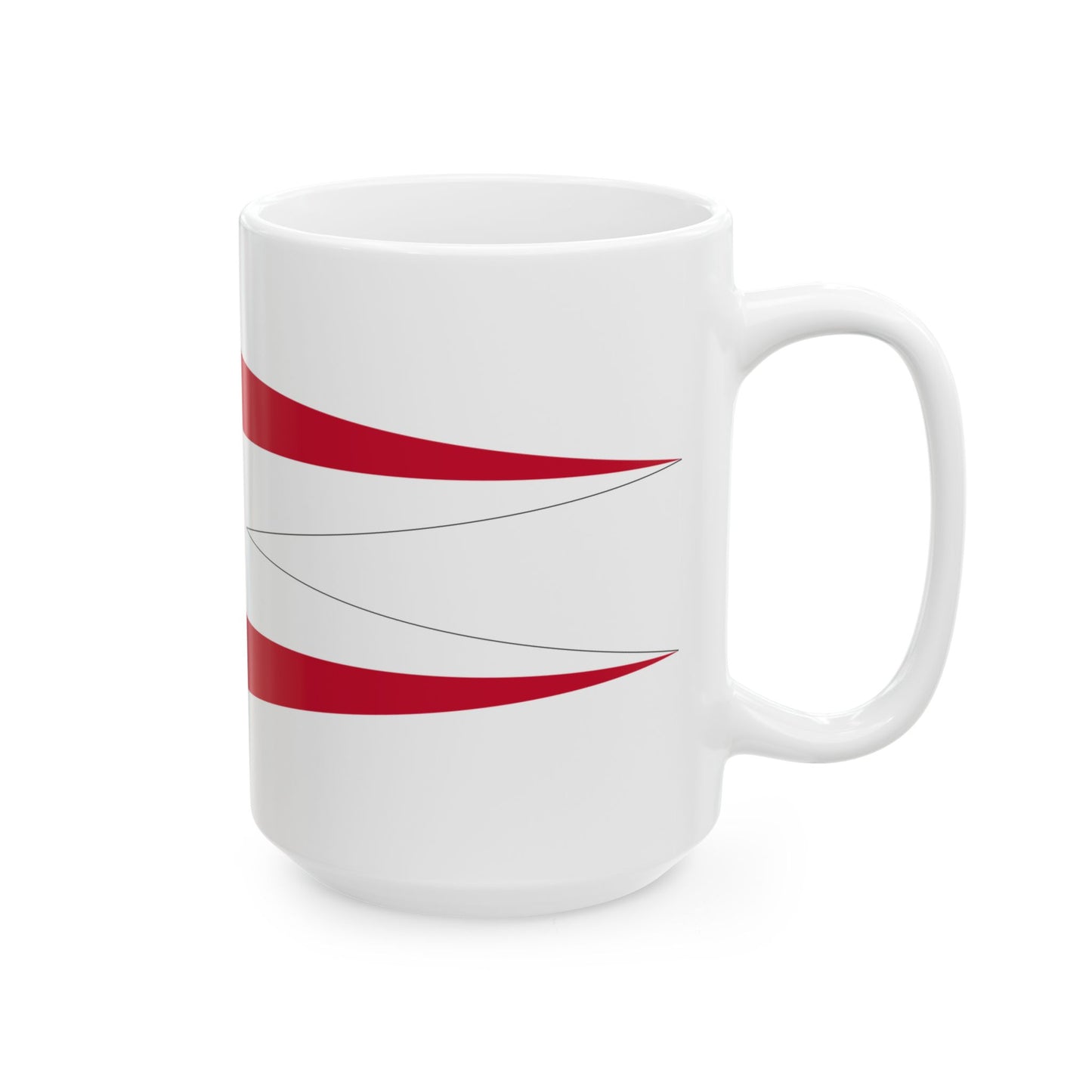 Kommandantenwimpel Austria (Austria) White Coffee Mug-Go Mug Yourself