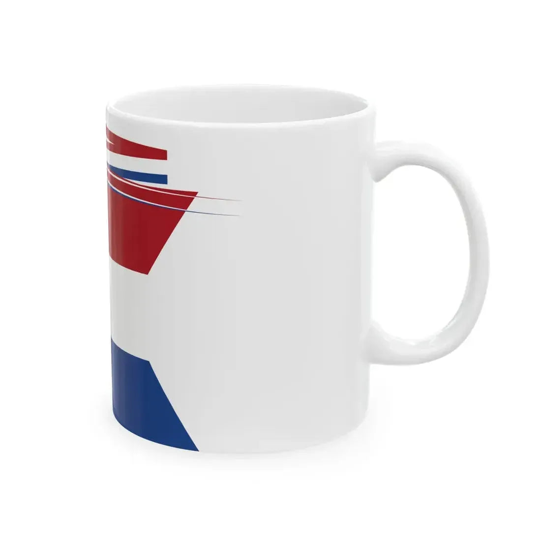 Koningin-moeder Emma der Nederlanden vlag en wimpel 1898-1908 (Netherlands) White Coffee Mug - Go Mug Yourself