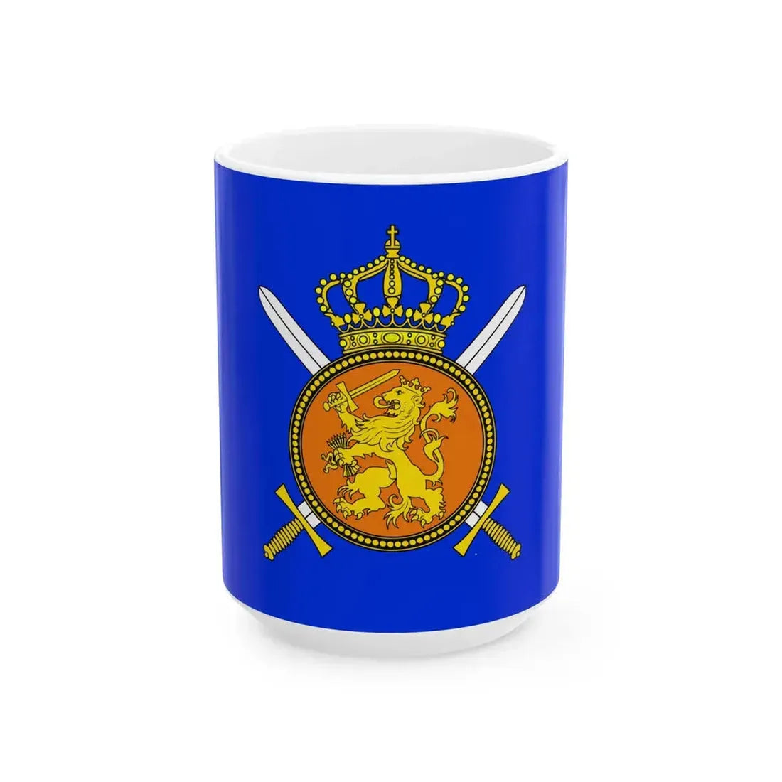 Koninklijke Landmacht vlag (Netherlands) White Coffee Mug 15oz - Go Mug Yourself