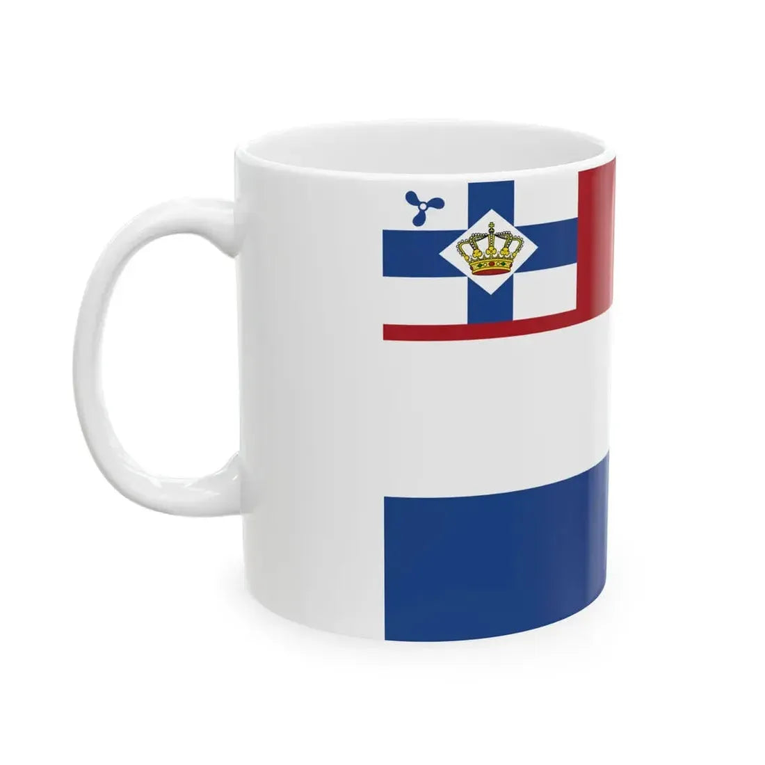Koninklijke Nederlandsche Motorboot Club ensign (Netherlands) White Coffee Mug - Go Mug Yourself