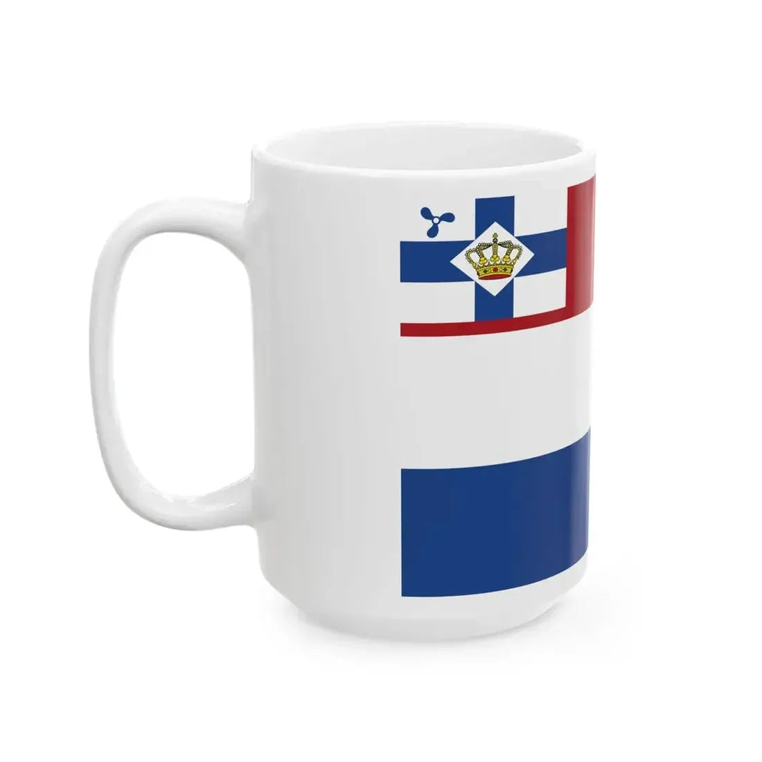 Koninklijke Nederlandsche Motorboot Club ensign (Netherlands) White Coffee Mug - Go Mug Yourself