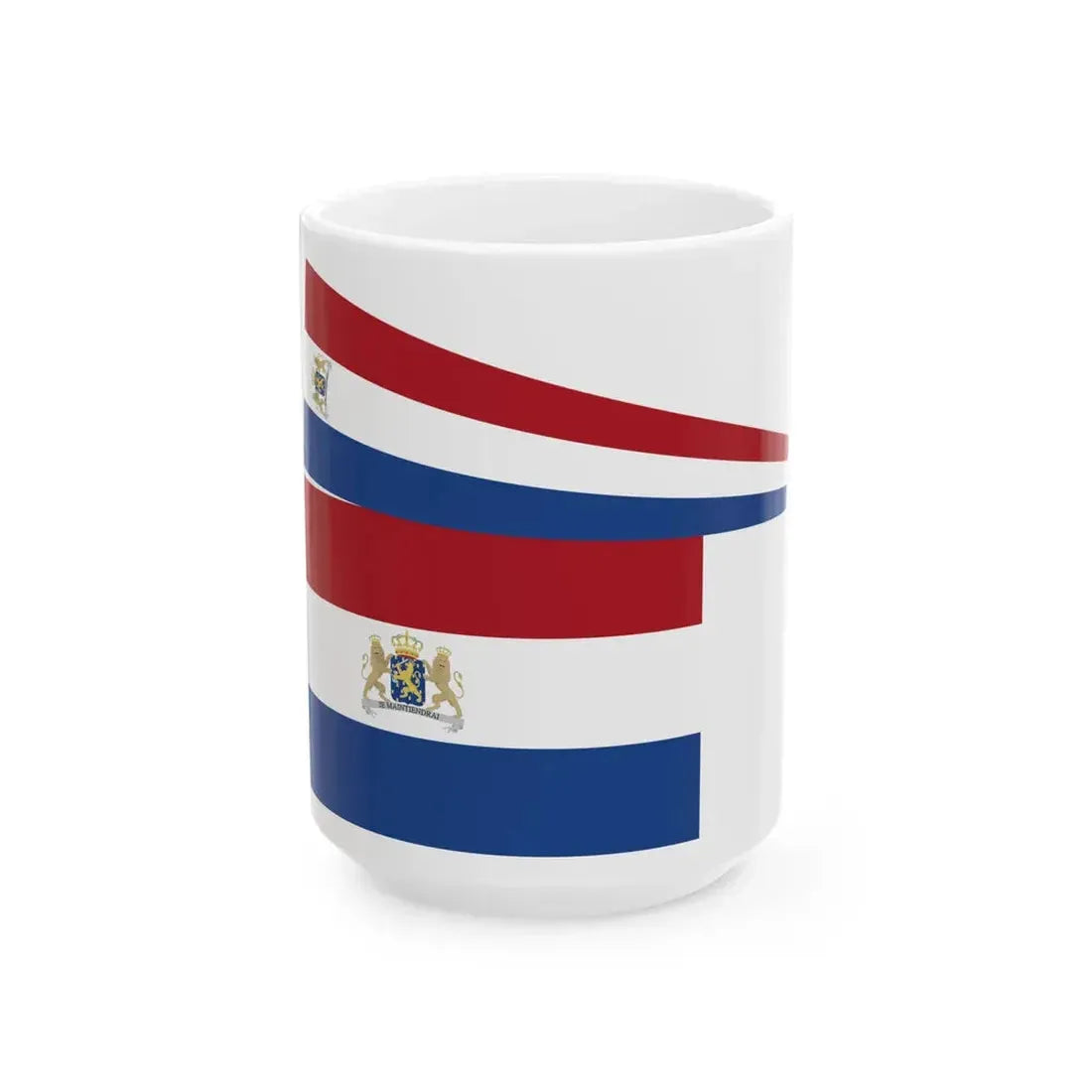 Koninklijke vlag met brede wimpel Nederland 1815-1908 (Netherlands) White Coffee Mug 15oz - Go Mug Yourself