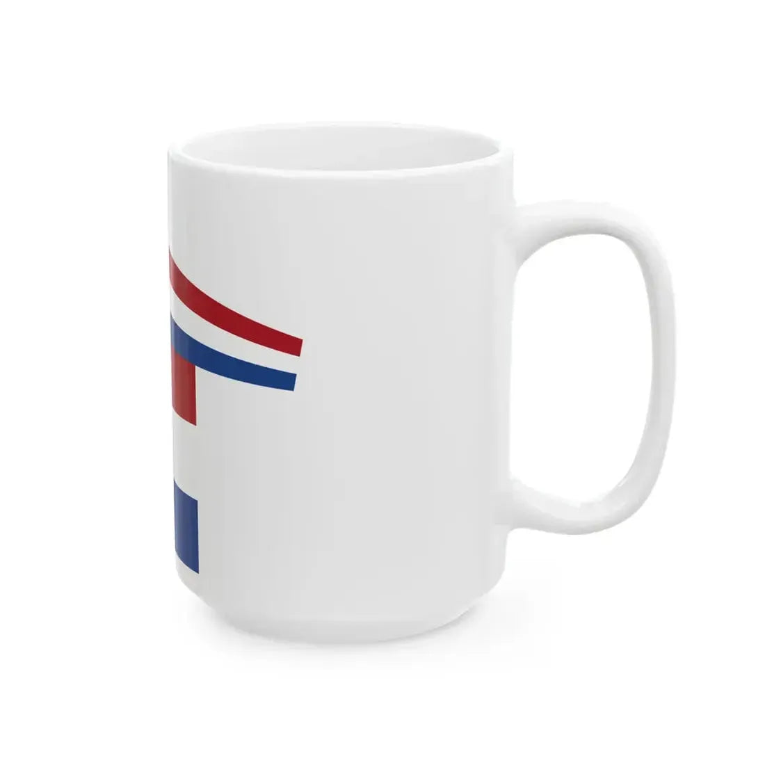 Koninklijke vlag met brede wimpel Nederland 1815-1908 (Netherlands) White Coffee Mug - Go Mug Yourself