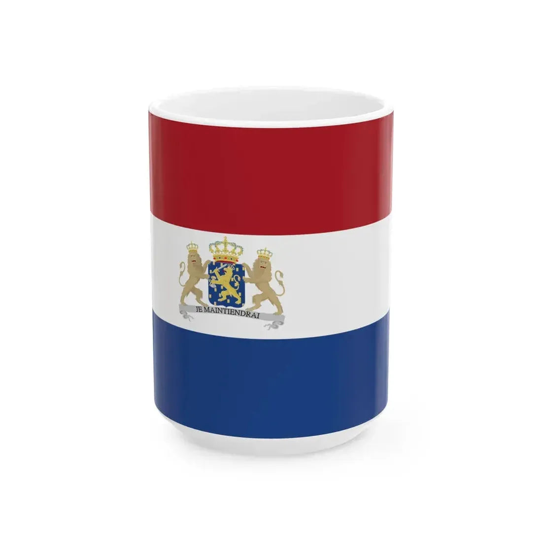 Koninklijke vlag van Nederland 1815-1908 (Netherlands) White Coffee Mug 15oz - Go Mug Yourself