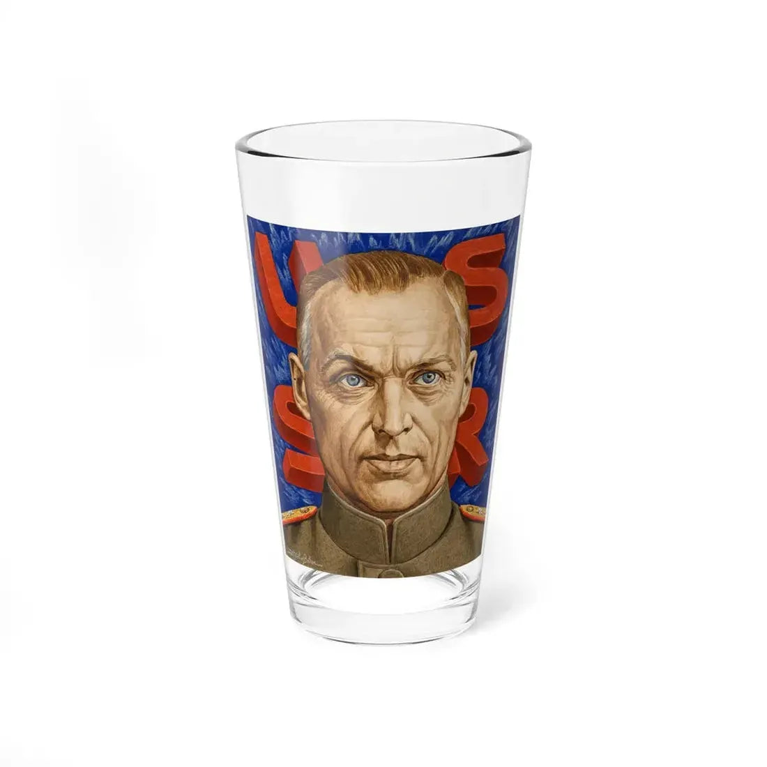 Konstantin Rokossovsky, Time magazine cover, August 23, 1943 - Pint Glass 16oz 16oz - Go Mug Yourself