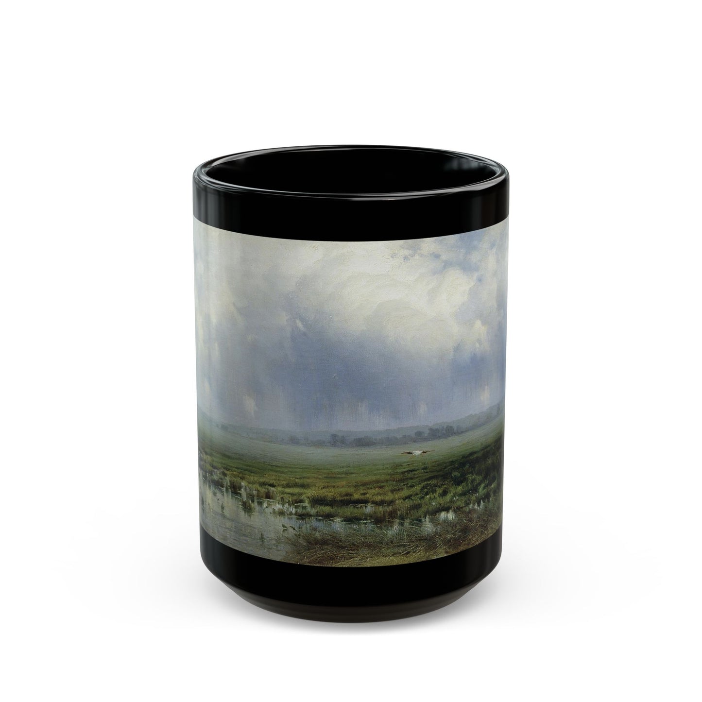 Konstantin Yakovlevich Kryzhitsky (1858-1911) A Swamp - Black Coffee Mug-15oz-Go Mug Yourself