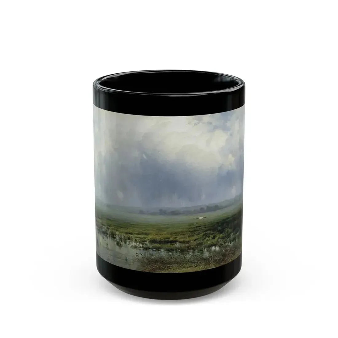 Konstantin Yakovlevich Kryzhitsky (1858-1911) A Swamp - Black Coffee Mug 15oz - Go Mug Yourself